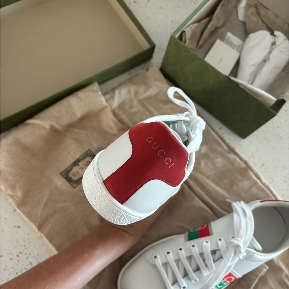 Authentic Gucci Ace Sneaker- 38.5 - Picture 5 of 11